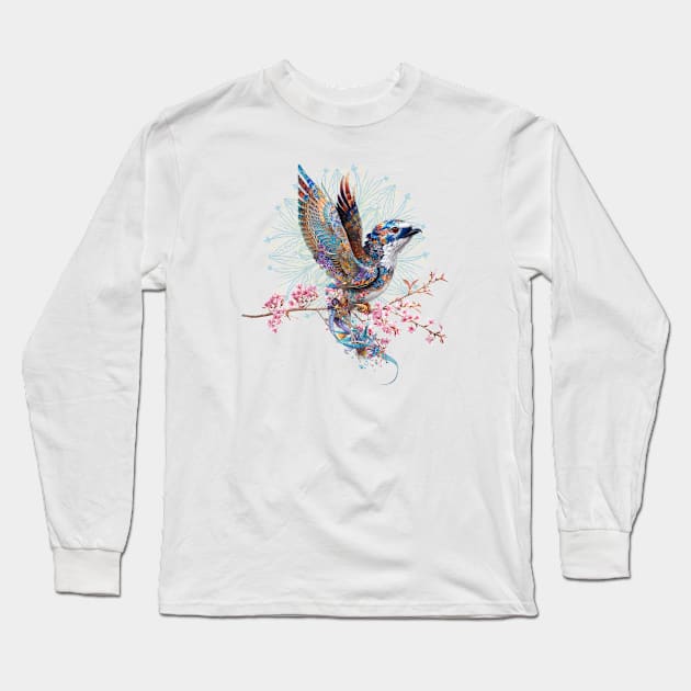 Mandala Songbird Long Sleeve T-Shirt by Mazzlo Shop